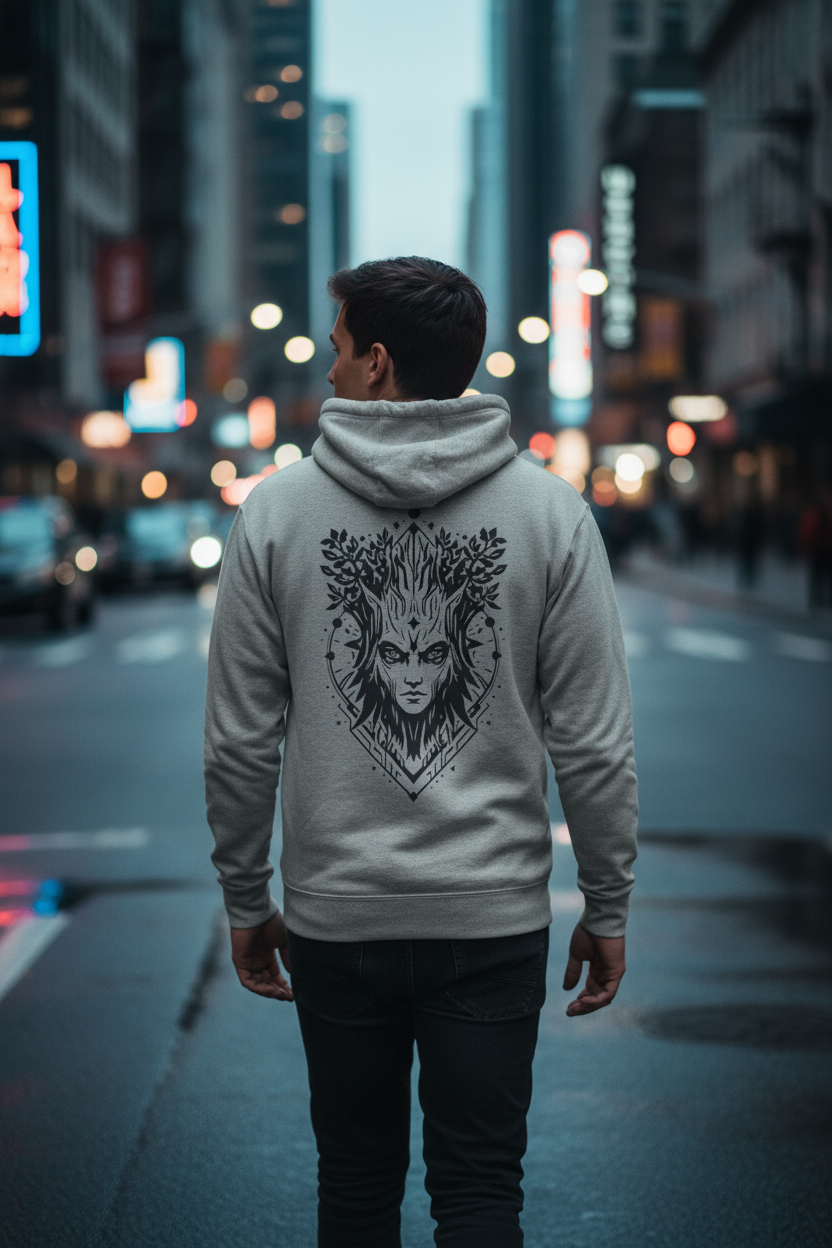 Forest Spirit Hoodie - Back Urban Walk