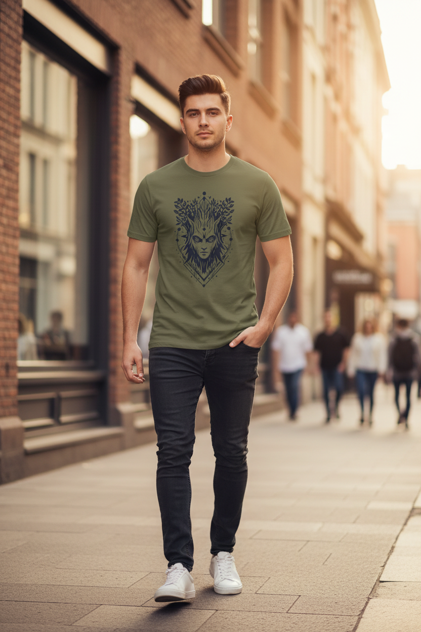 Forest Spirit T-Shirt - Khaki