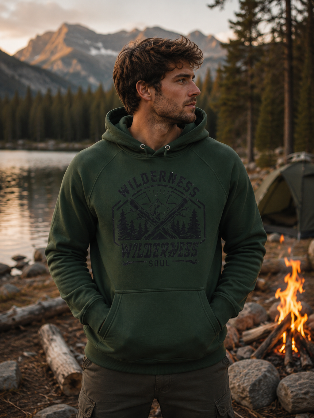 Wilderness Soul- Eco Raglan Hoodie