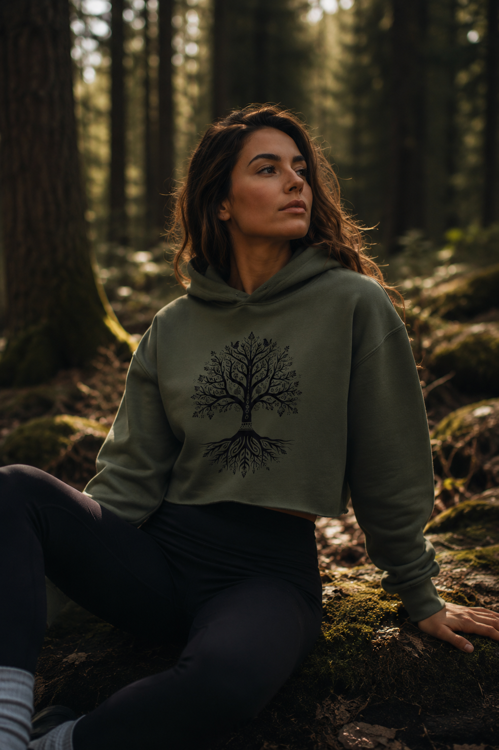 Tree of Life - Crop Hoodie